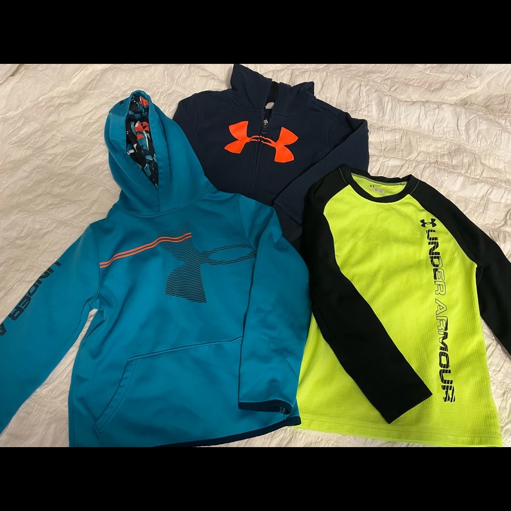 3 under armor shirts size 7